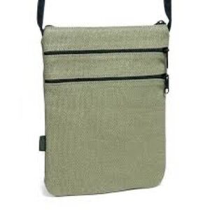 (NWOT) Hempmania 3-Zip Crossbody Bag